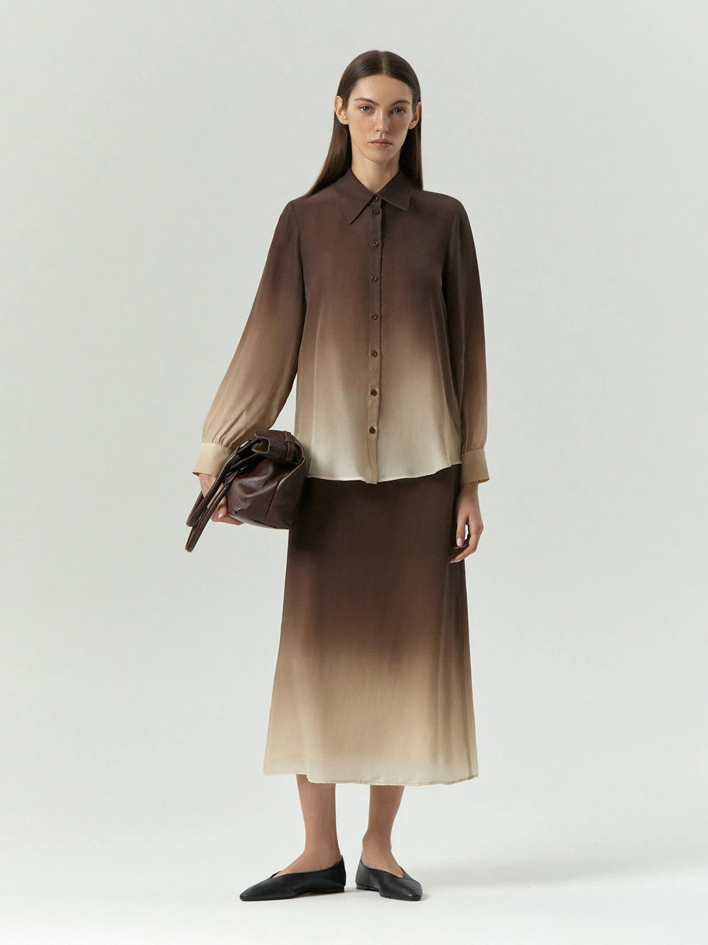 Emka / Юбка миди с градиентом