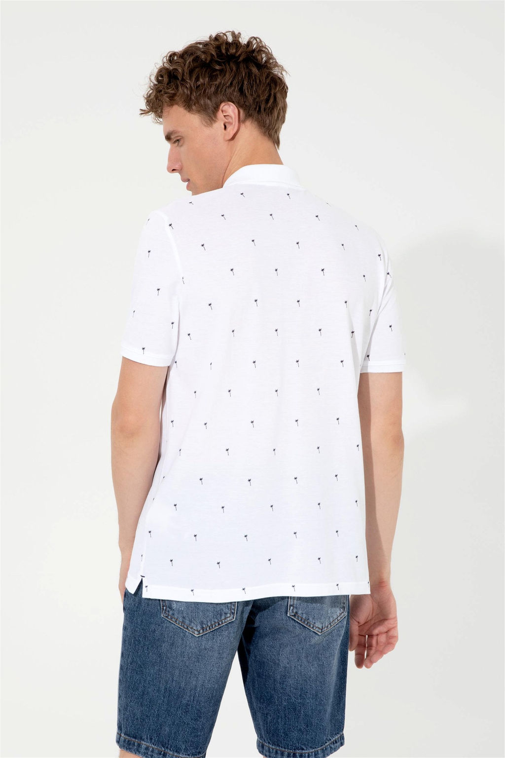 U. S. Polo Assn Мужская белая футболка с воротником-поло - U.s. polo assn фото 11