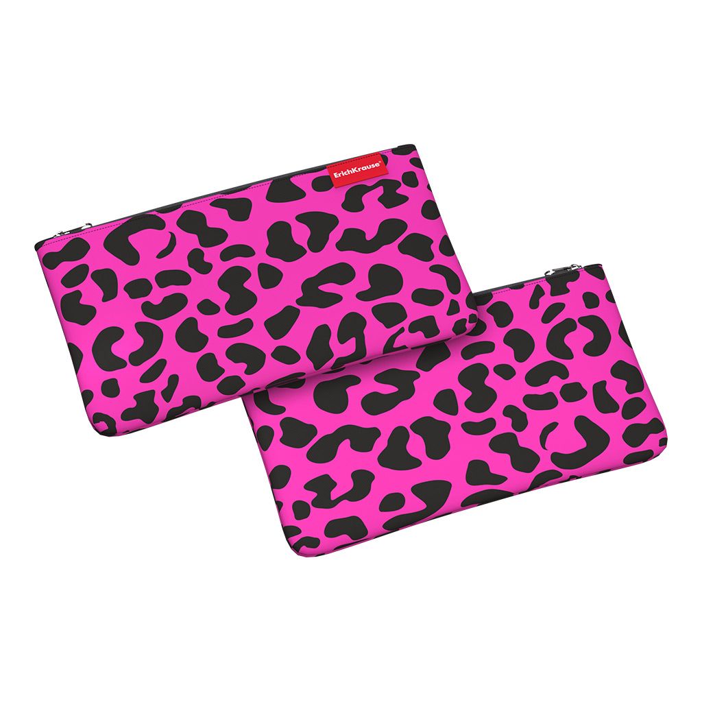 Цена за 1 шт. Пенал конверт ErichKrause Light 220x120мм Velvet Leopard