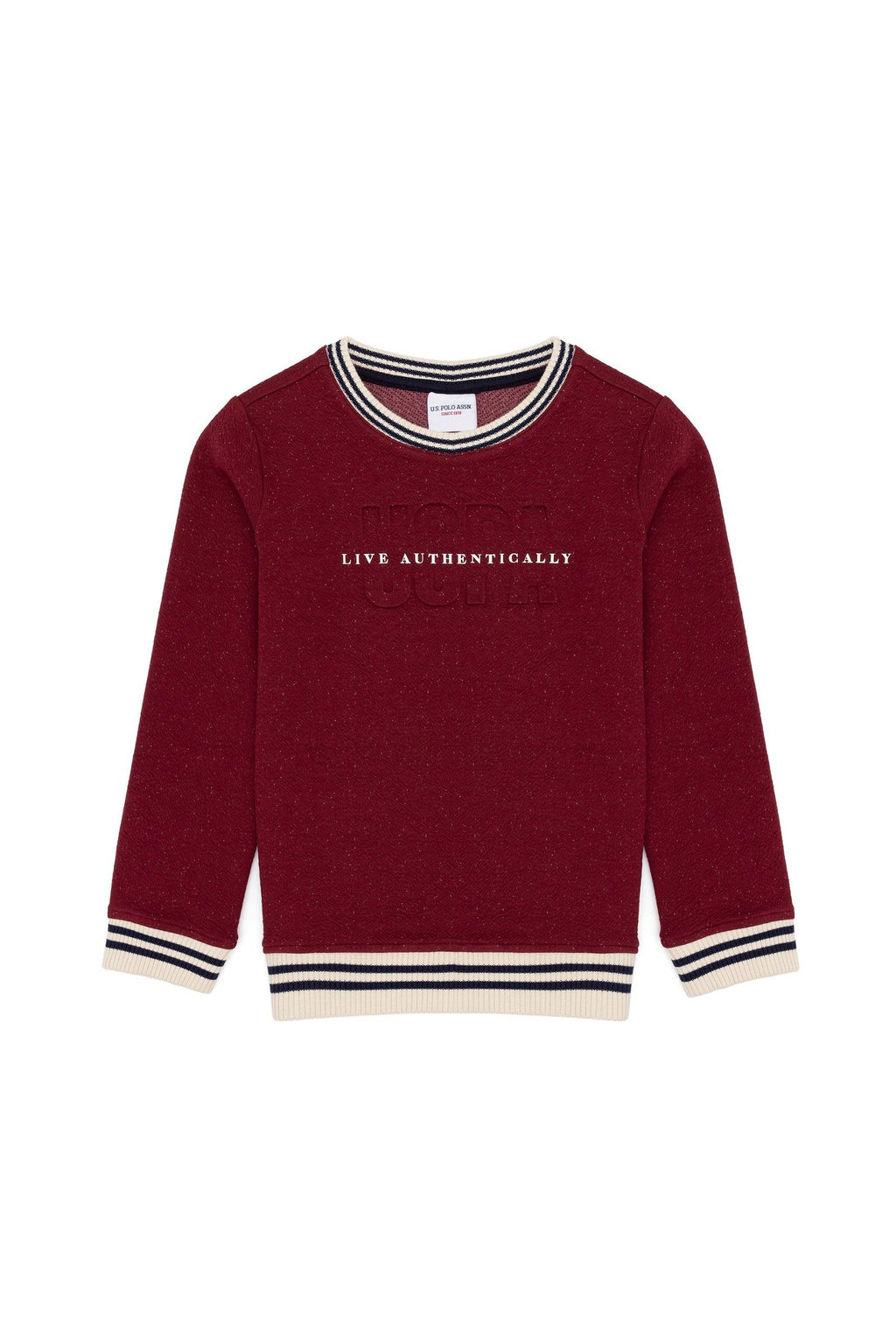 Толстовка вишнёвого цвета для мальчика Неожиданная скидка в корзине - U.s. polo assn фото 2