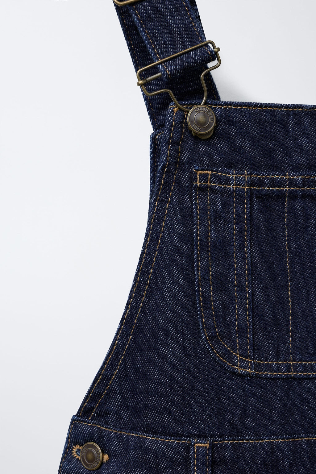 DENIM PINAFORE DRESS BENSIMON ® X ZARA  фото 3