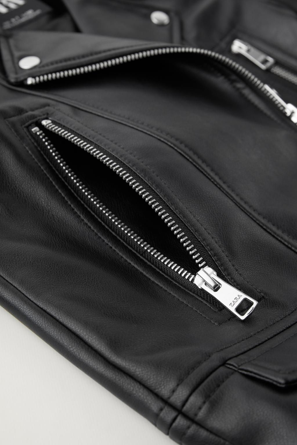 SUNI DERI BIKER CEKET - Zara фото 4