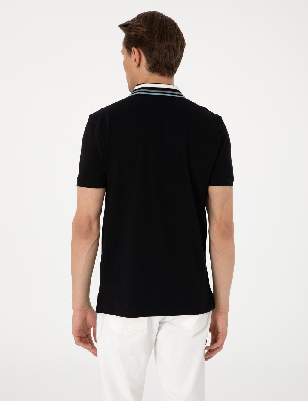 Siyah Slim Fit Ti__rt