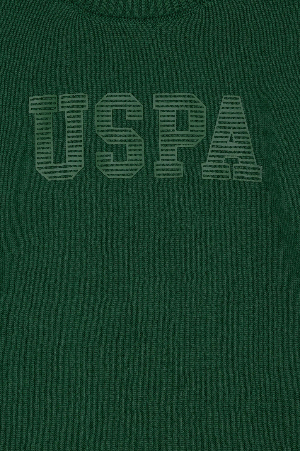 U. S. Polo Assn Зеленый трикотажный свитер с круглым вырезом для мальчика - U.s. polo assn фото 3