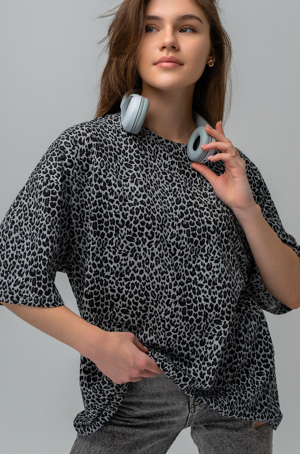 Женская футболка оверсайз Happyfox