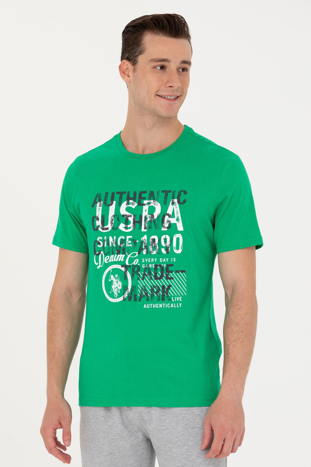 Мужская зеленая футболка Неожиданная скидка в корзине - U.s. polo assn фото 8