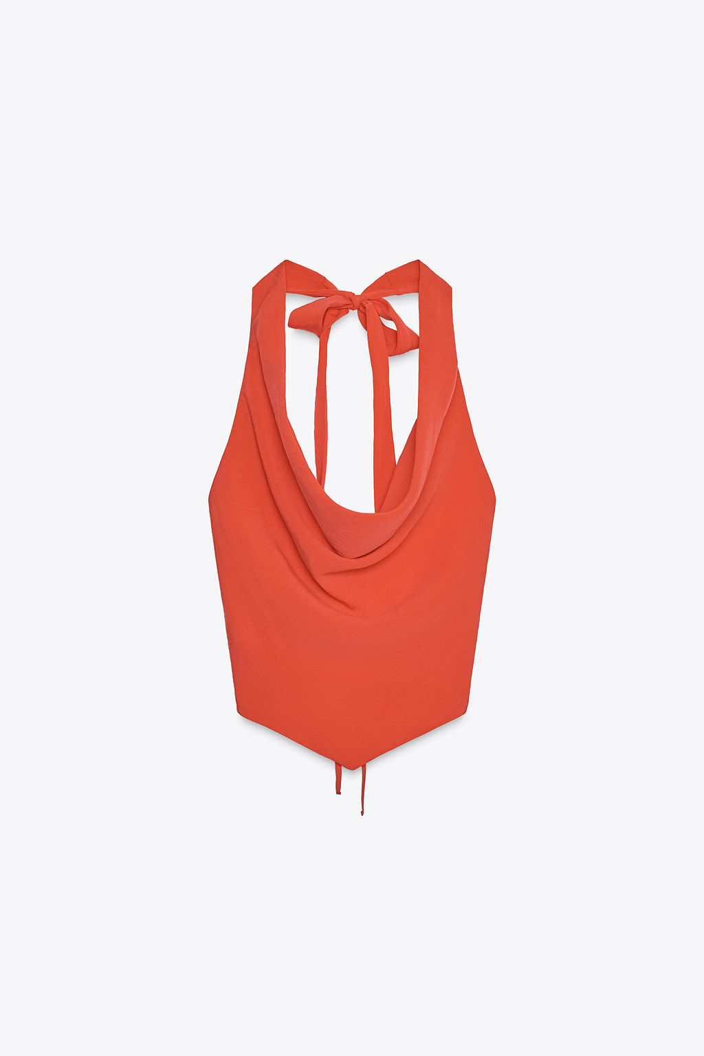 FLOWING DRAPED HALTER TOP