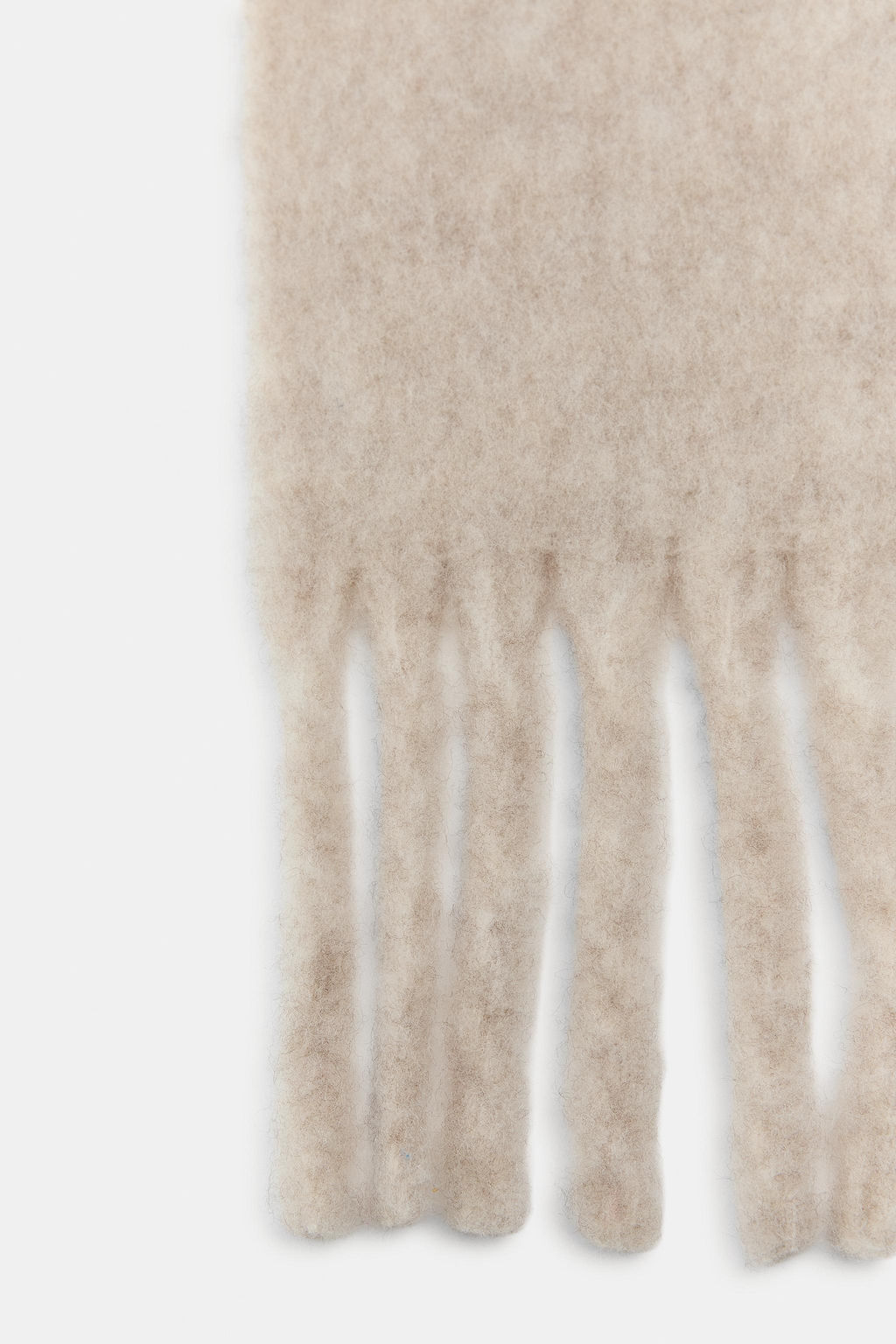 CHUNKY FRINGED SCARF - Zara фото 6