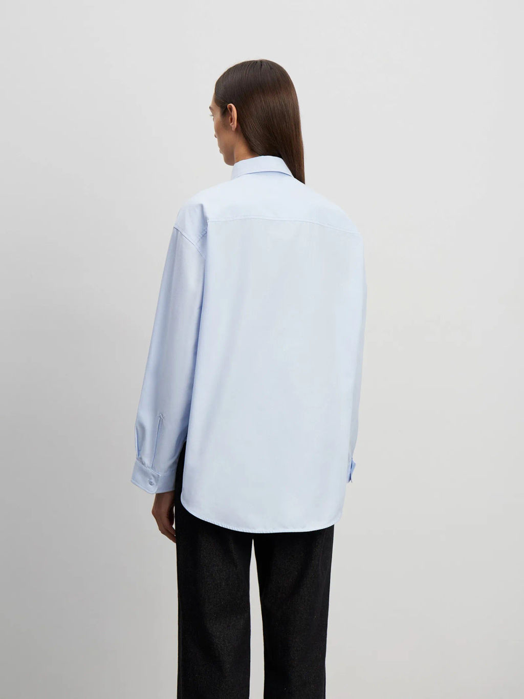 Рубашка однотонная - Emka фото 4