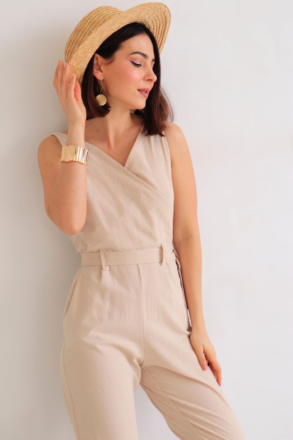 Martichelli Комбинезон хлопковый бежевый  фото 8