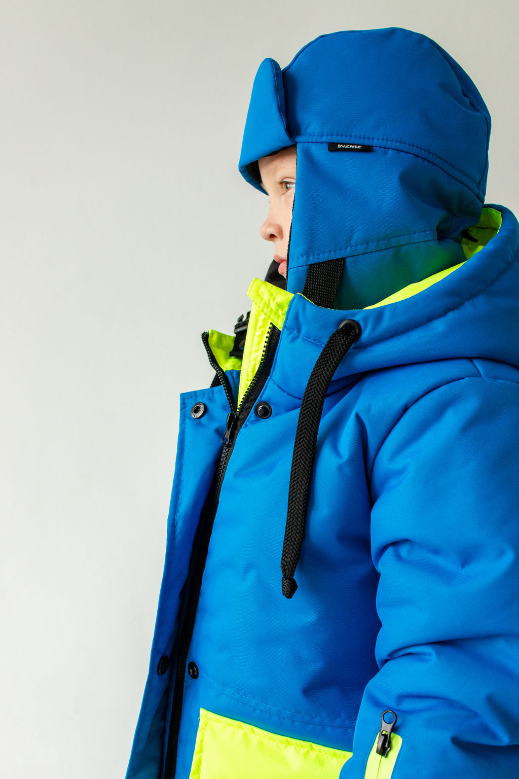 Шапка-ушанка зимняя мембранная, синяя - Inzibe фото 3