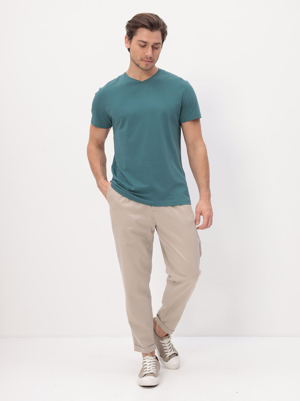 Футболка мужская короткий рукав GREG G146-KO-SA-S5124 (т.ментол)  фото 5