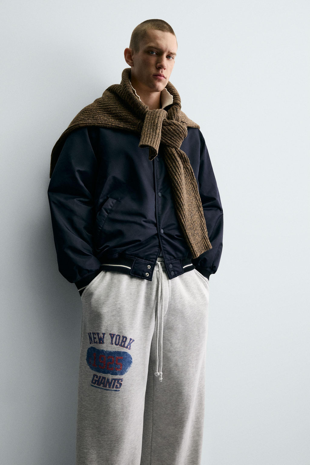 WIDE-LEG JOGGING BOTTOMS NFL NEW YORK GIANTS - Zara фото 4