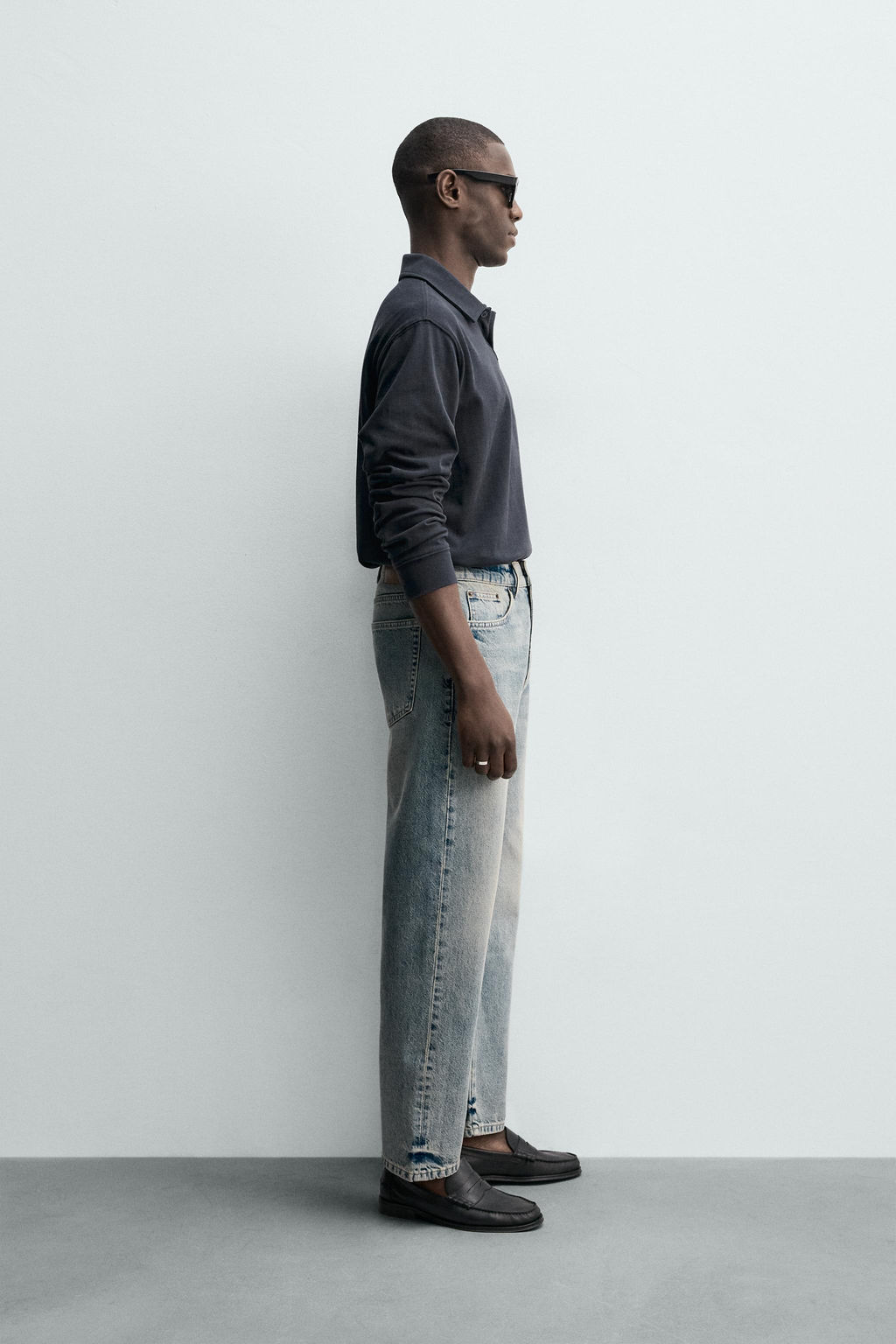 JEANS STRAIGHT ANKLE FIT / Azul medio - Zara фото 4