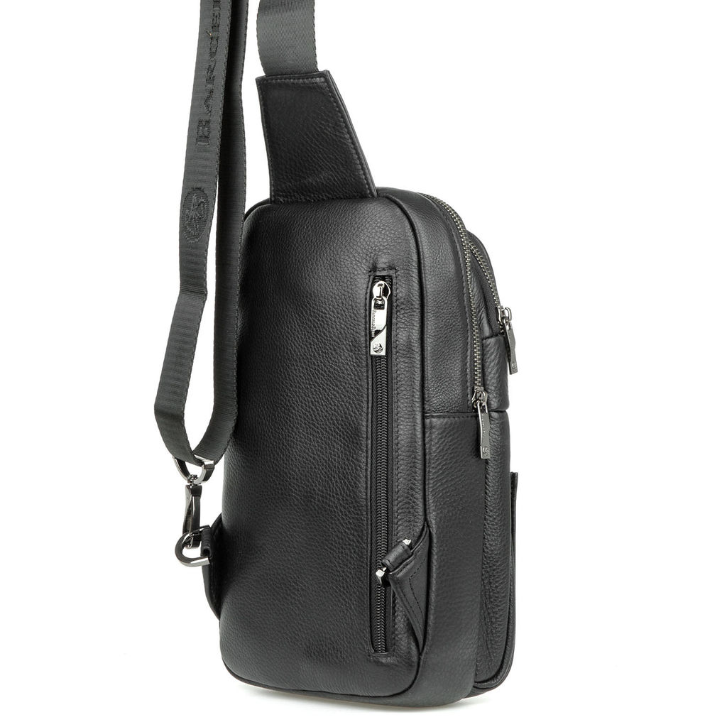 Мужская кожаная сумка-слинг - Barcelo biagi фото 3