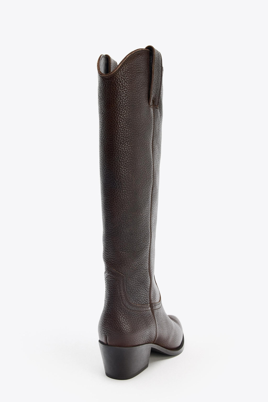 LEATHER KNEE-HIGH BOOTS