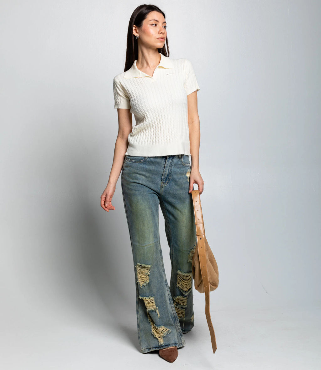 Футболка #КТ933 (3), кремовый