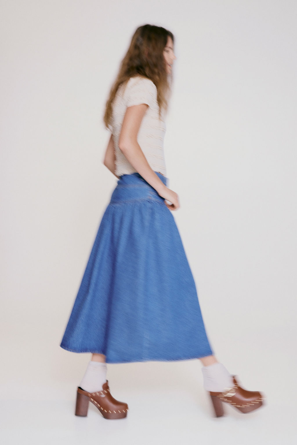Falda denim fruncida - H&m фото 2