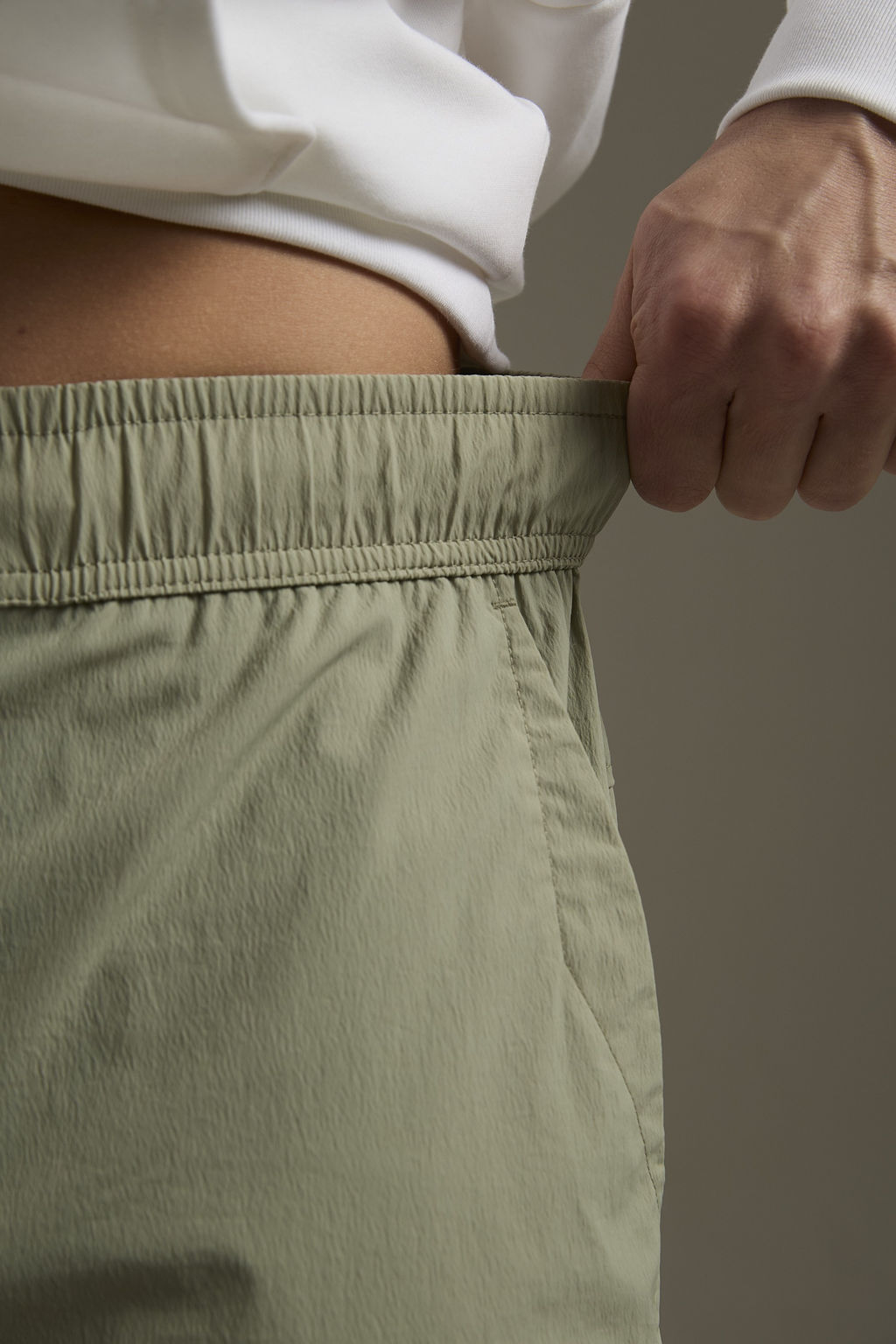 Брюки текстильные Серо-зеленый - Anta фото 6