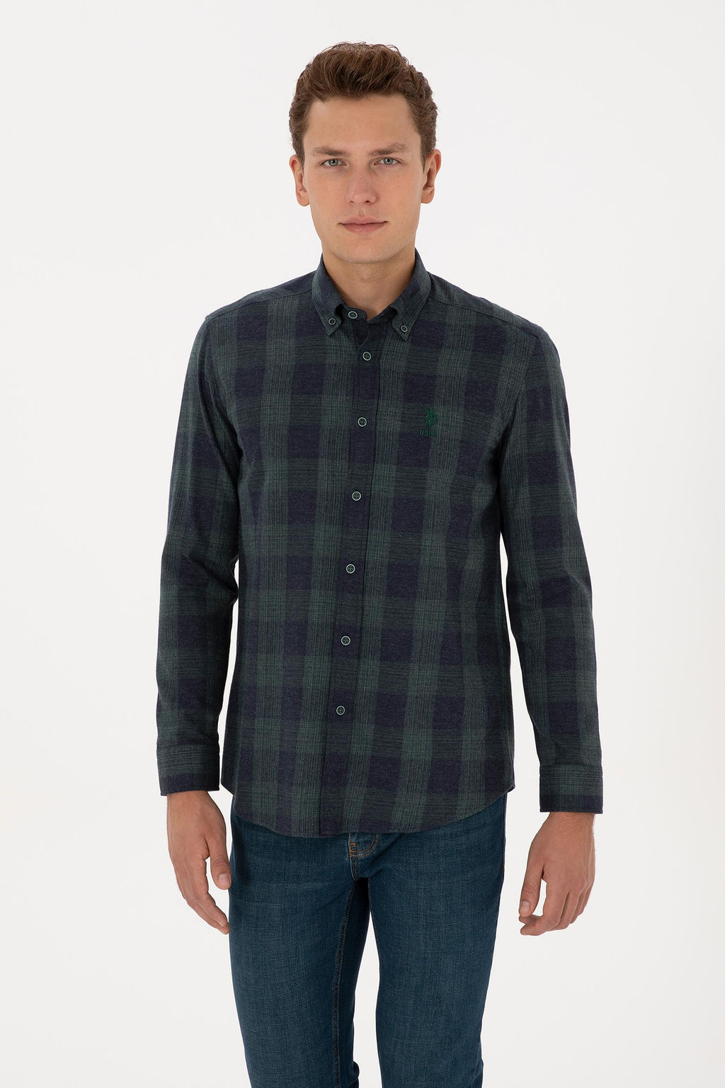 Erkek Koyu Ye_il Uzun Kollu G_mlek - U.s. polo assn фото 3