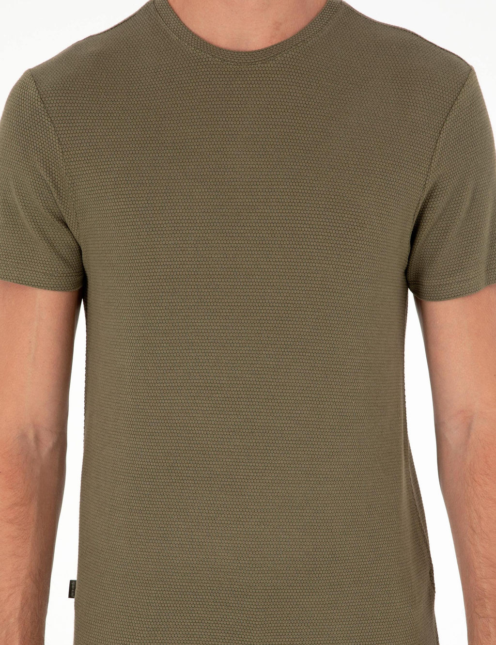 Haki Slim Fit Basic Ti__rt - Pierre cardin фото 13