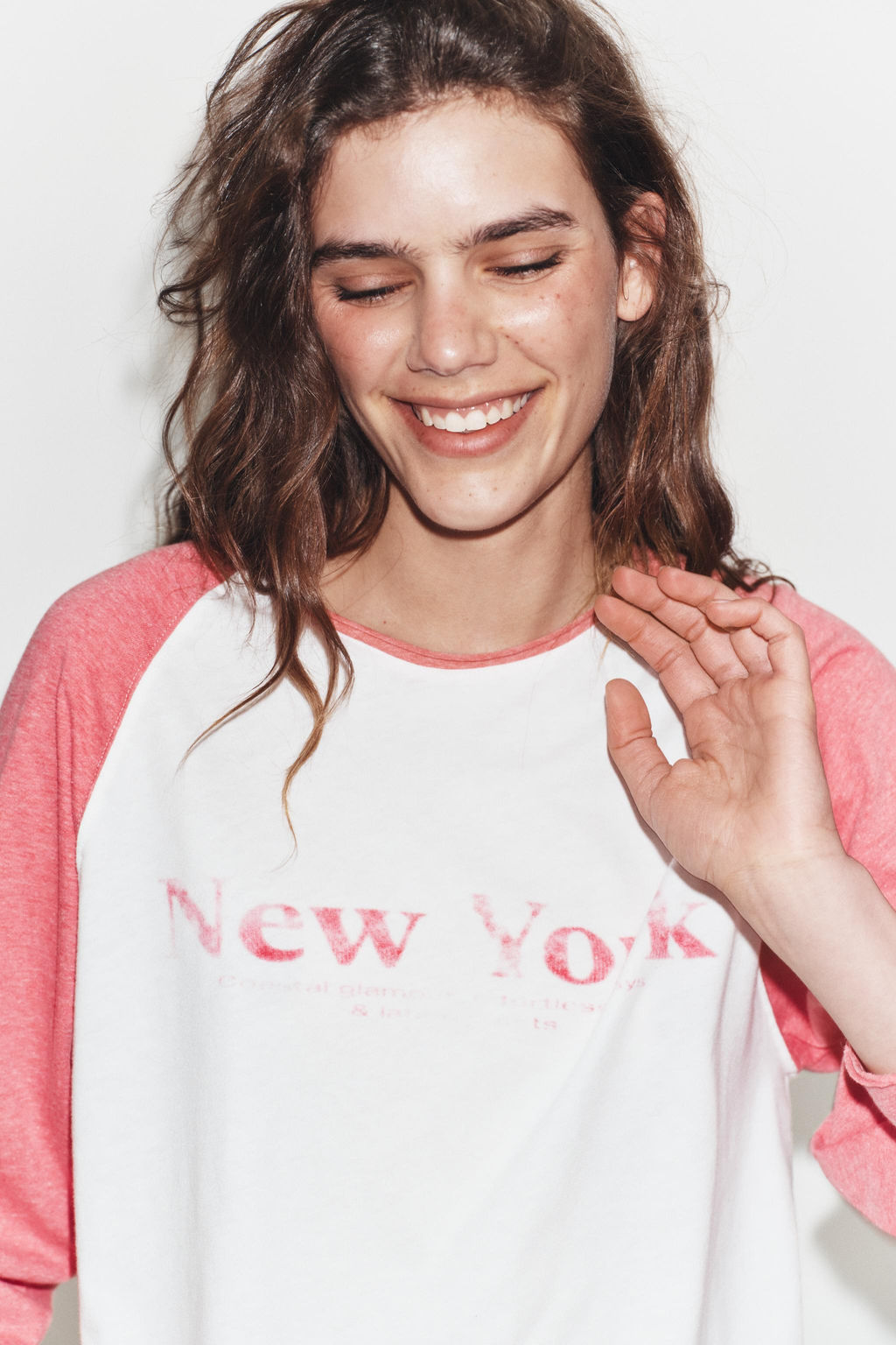 CAMISETA FLAM? MANGA RANGL?N / Blanco - Zara фото 3