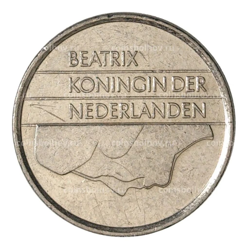 Монета 25 центов 1983 года Нидерланды