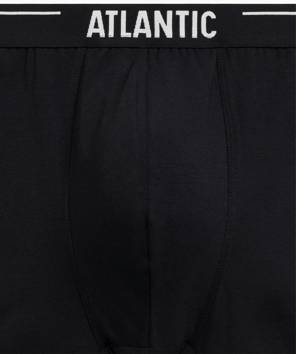 ATLANTIC 5SMH-004 Трусы шорты Solid - набор (5 шт.) морской + бирюзово-зеленый + черный + серый меланж + темно-голубой  фото 6