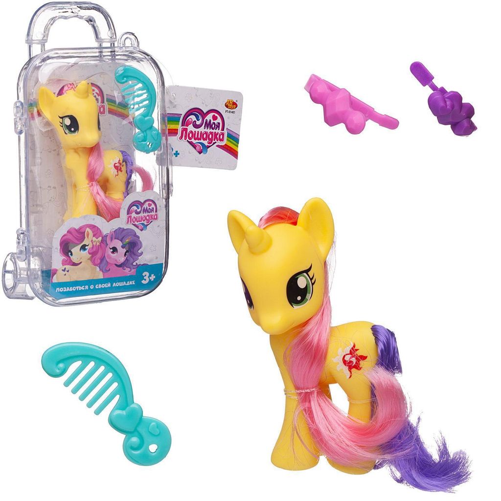 Игровой набор ABtoys Моя лошадка Пони в чемоданчике с аксессуарами, в ассортименте  фото 6