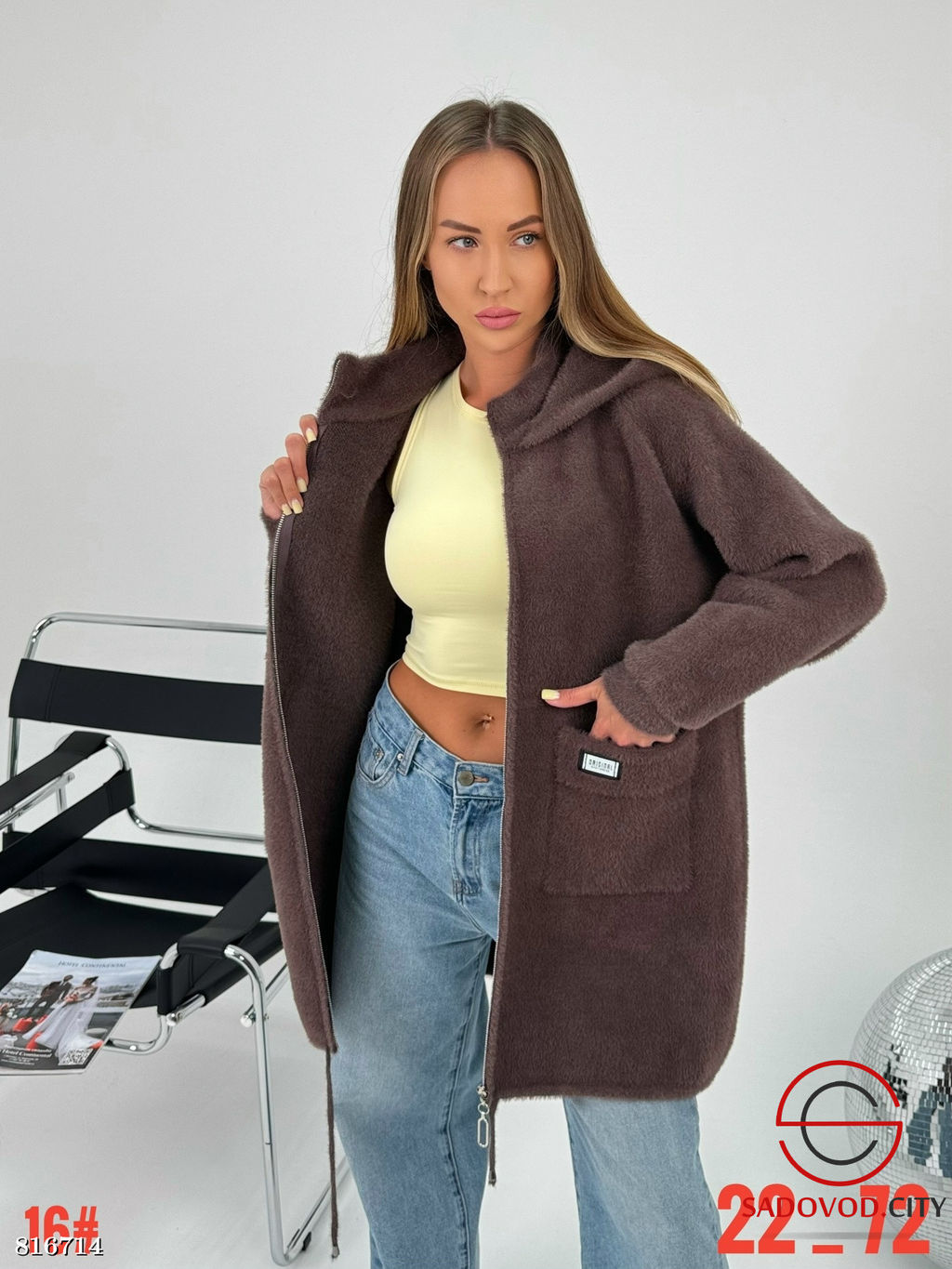 Кардиган женский с капюшоном - Bruno фото 7