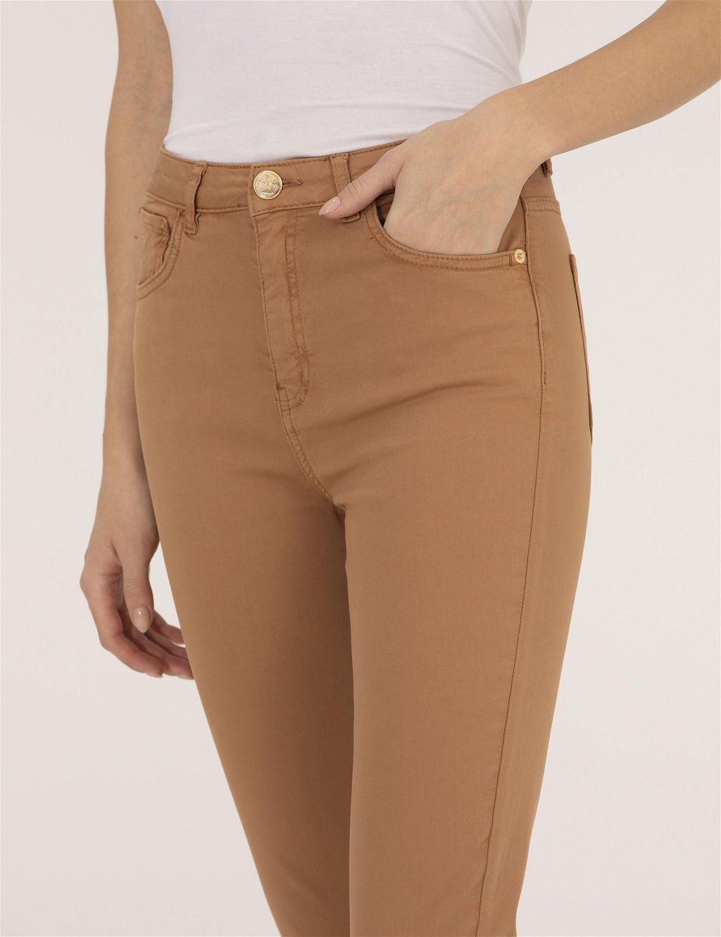 Kahverengi Skinny Fit Kanvas Pantolon - Pierre cardin фото 6