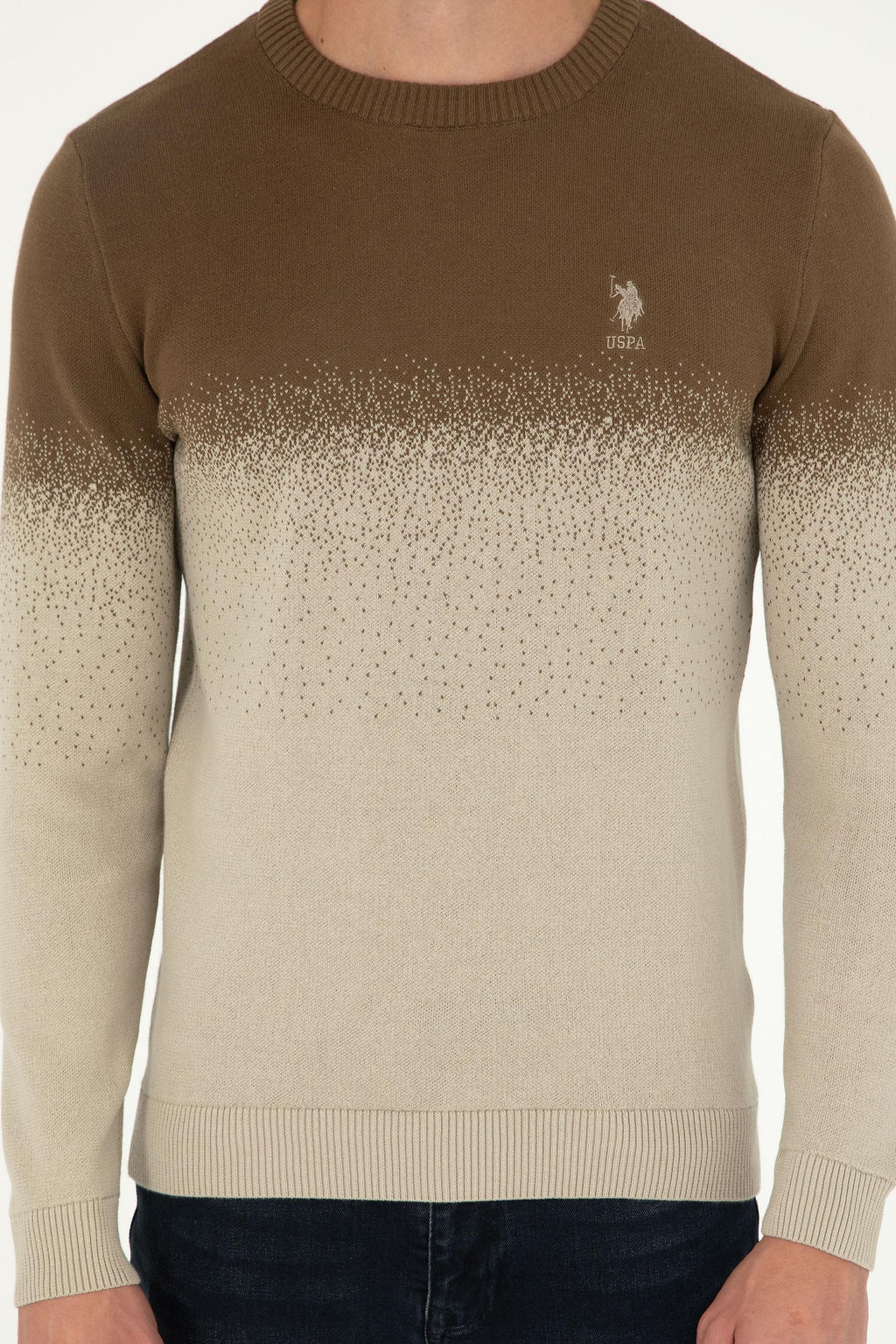 Мужской свитер цвета хаки - U.s. polo assn фото 6