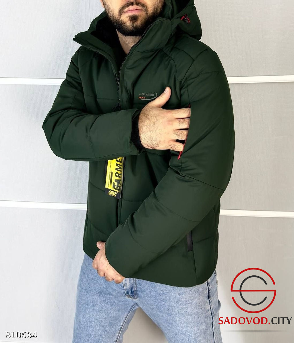 Куртка зимняя мужская с наполнителем холлофайбер - Bruno фото 3