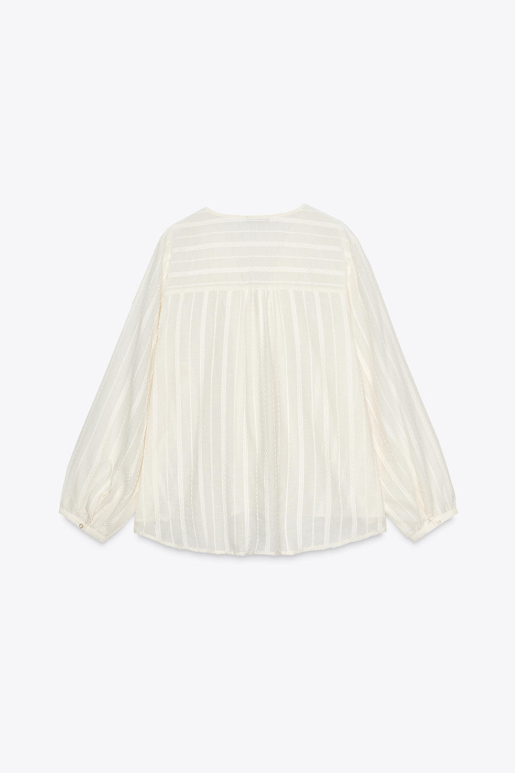 RUSTIC STRIPED BLOUSE - Zara фото 7