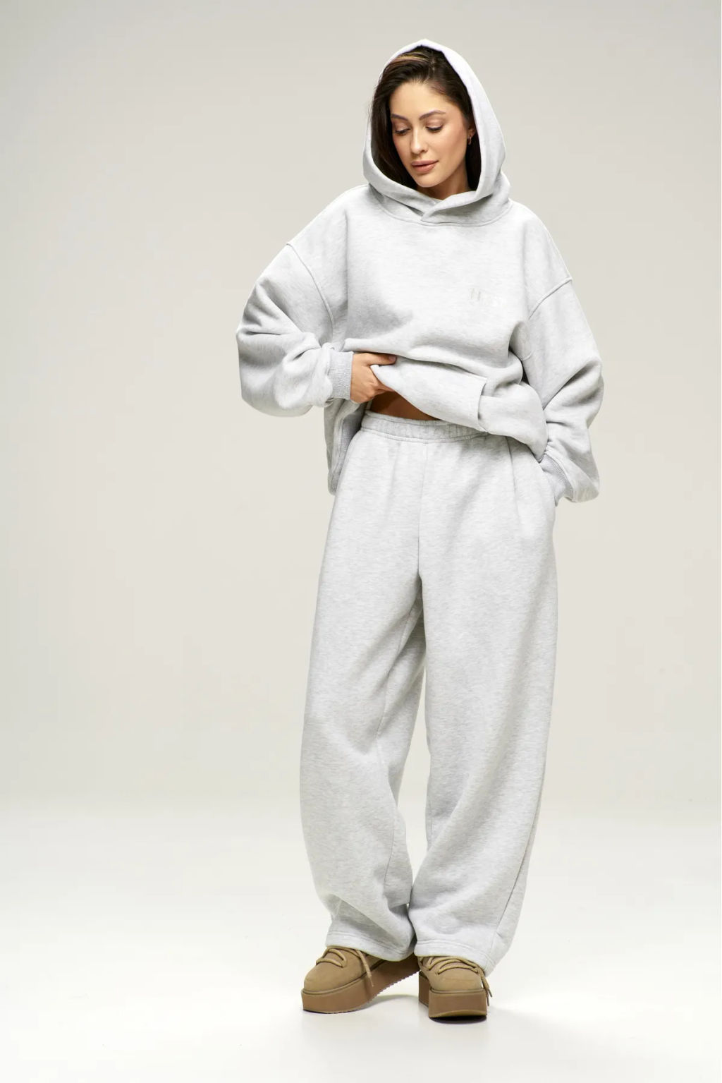 Брюки с начесом Grey Melange - Erist store фото 2