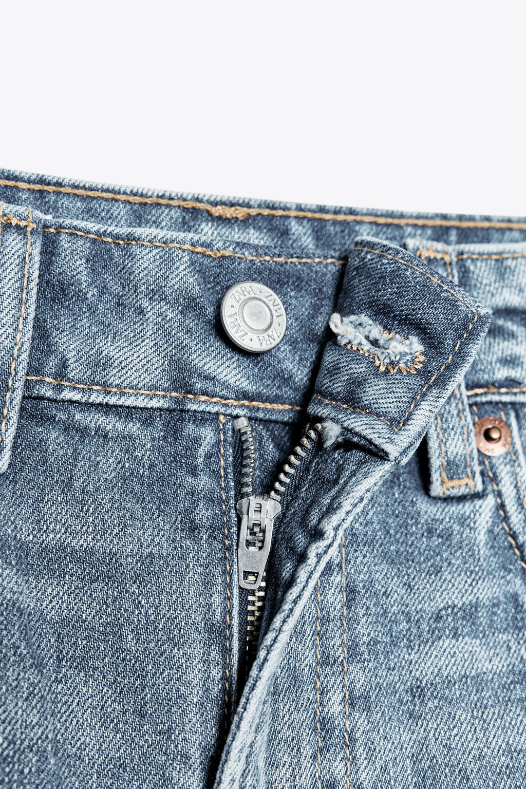 HIGH-WAIST MOM FIT TRF BERMUDA SHORTS - Zara фото 38