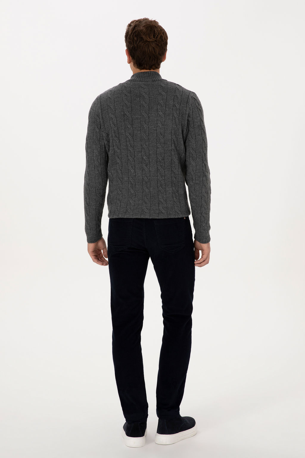 Erkek Lacivert Slim Fit Kanvas / Chino Pantolon - U.s. polo assn фото 10