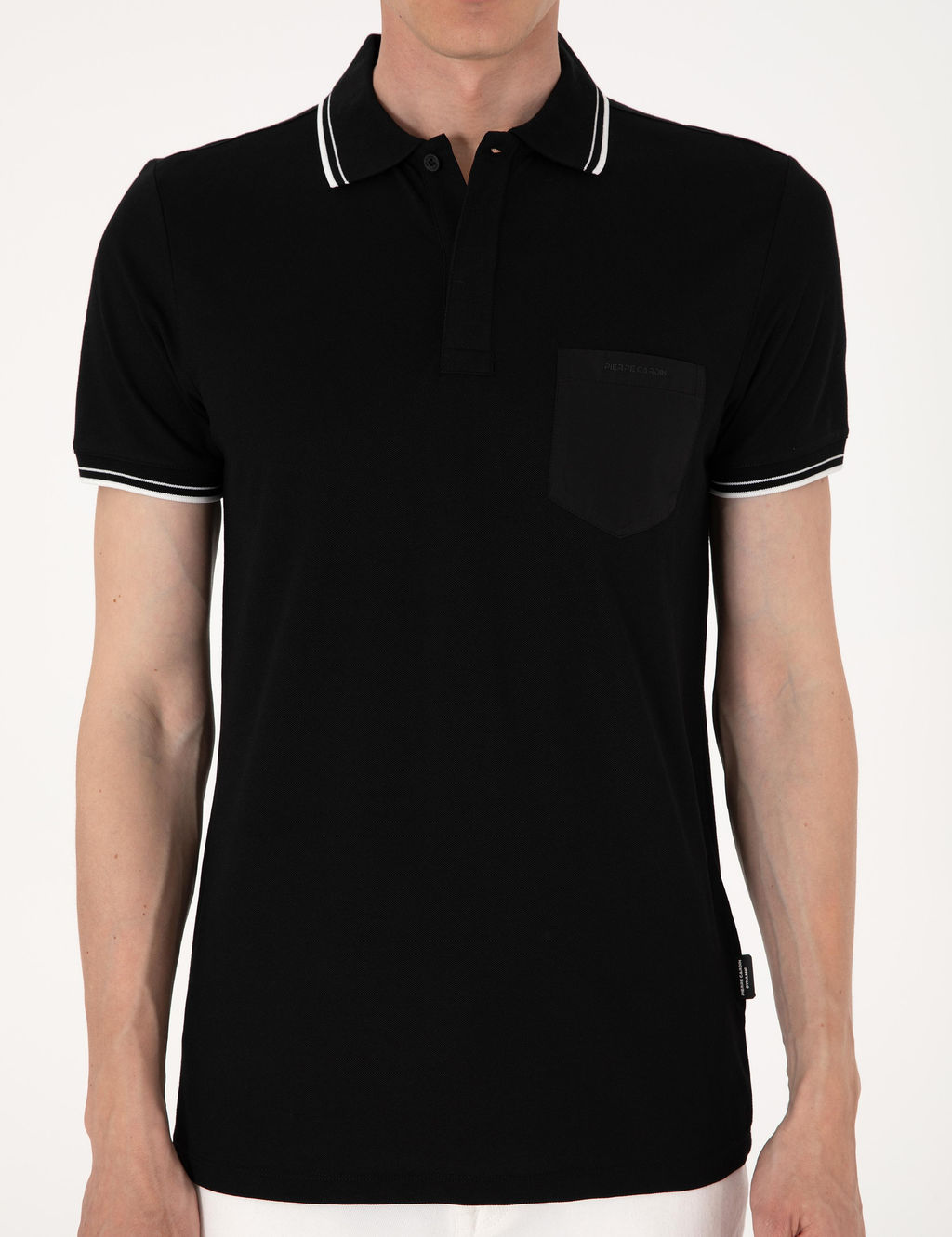 Siyah Ultralight Kuma_ Slim Fit Polo Yaka Ti__rt