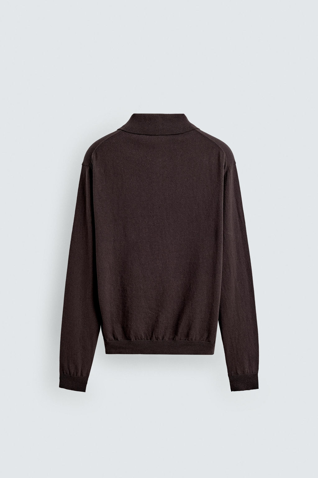 POLO PUNTO ALGOD?N - LINO LIMITED EDITION / Chocolate - Zara фото 7