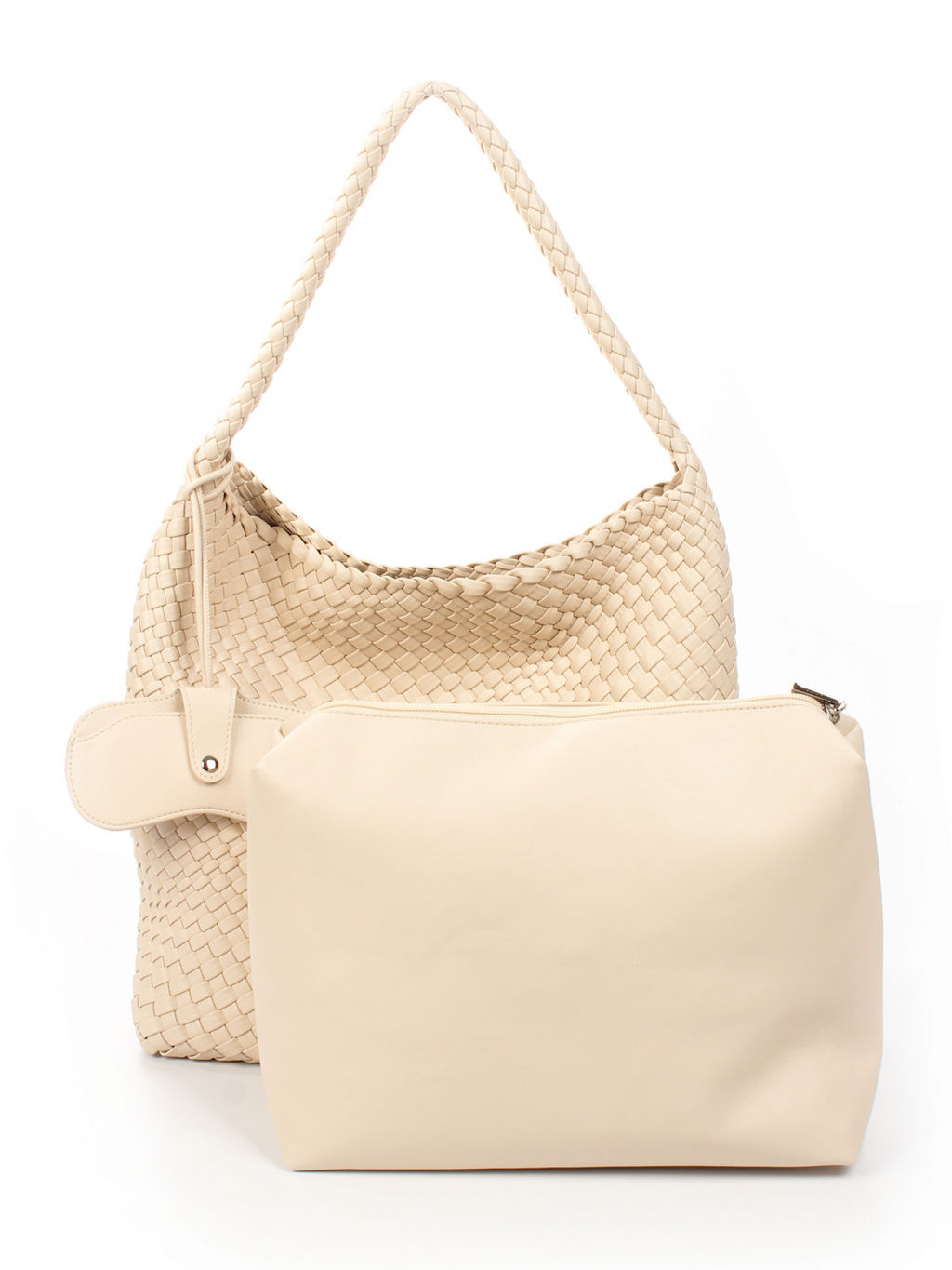 LACCOMA сумка СУ1053-0-слоновая кость эко кожа хлопок  фото 4