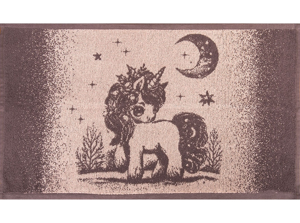 Полотенце махровое 6с104.411ж1 Волшебная ночь(т.с.мальв1) 67х40см