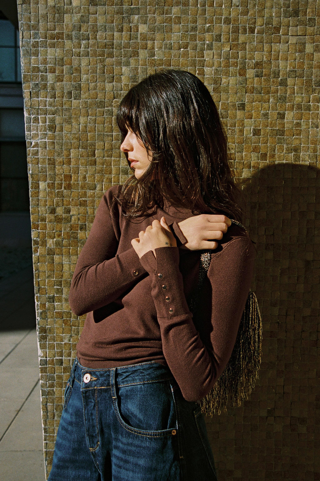 JERSEY B?SICO PUNTO LISO / Chocolate - Zara фото 2