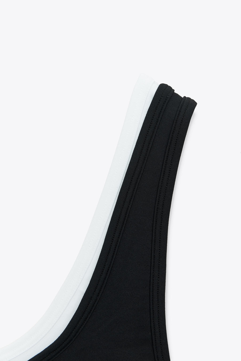 SPORTY DOUBLE EFFECT CROP TOP - Zara фото 9