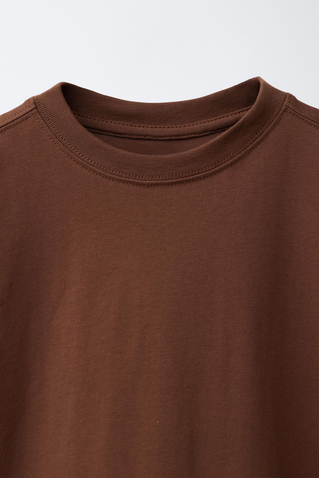 CAMISETA LISA / Marr?n vigor? - Zara фото 3