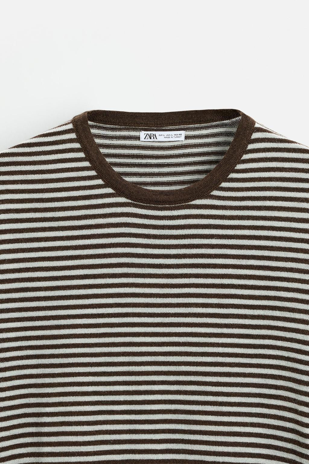 STRIPED JACQUARD SWEATER - Zara фото 8