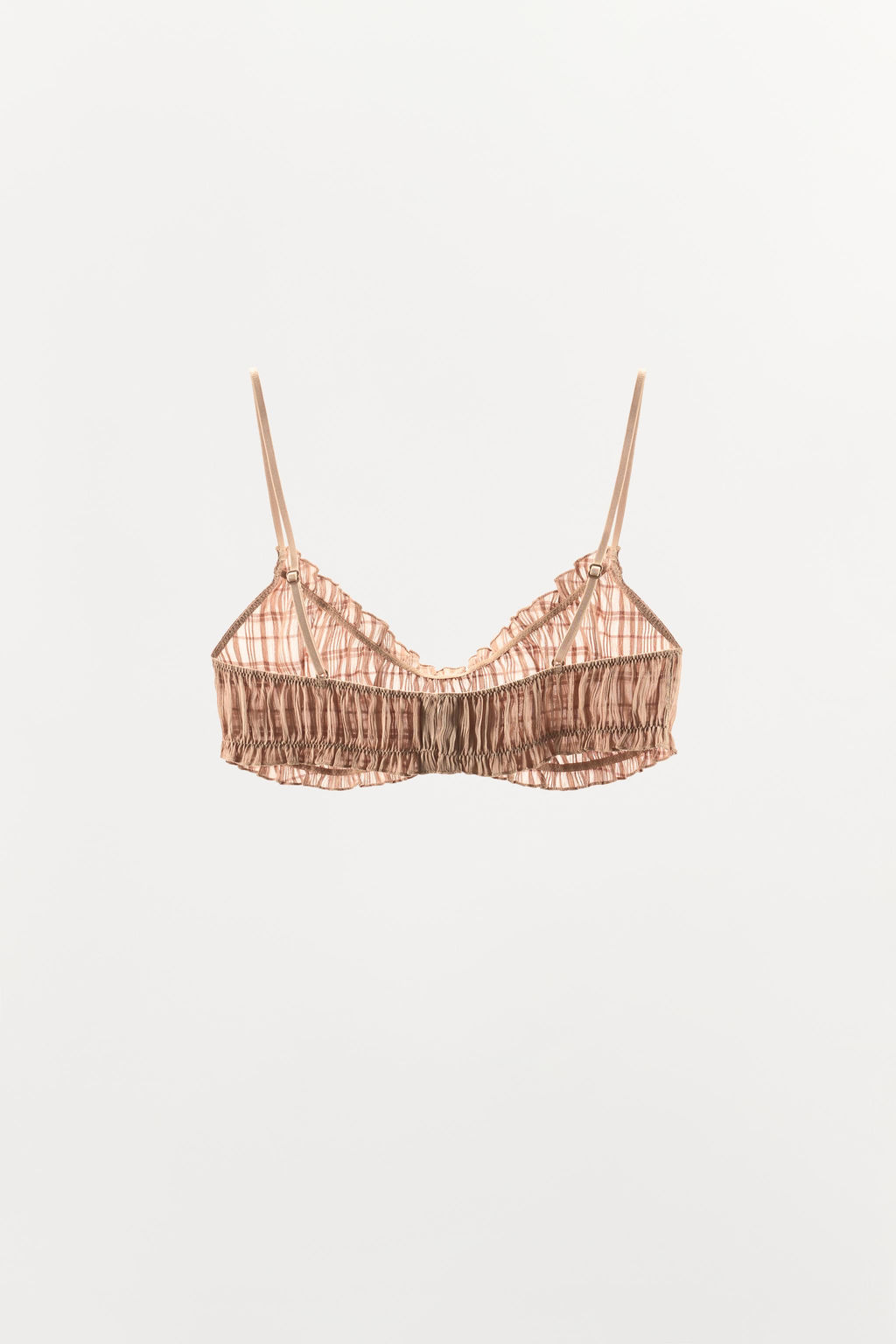 BRALETTE EL?STICOS FRUNCIDOS / rosa claro - Zara фото 3