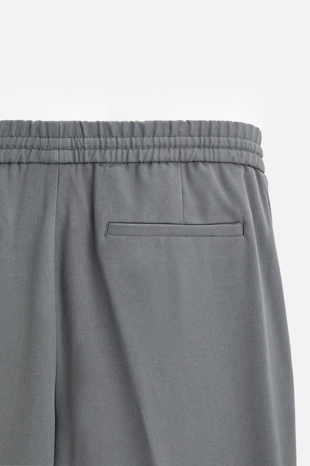 COMFORT FIT JOGGER WAIST TROUSERS - Zara фото 18