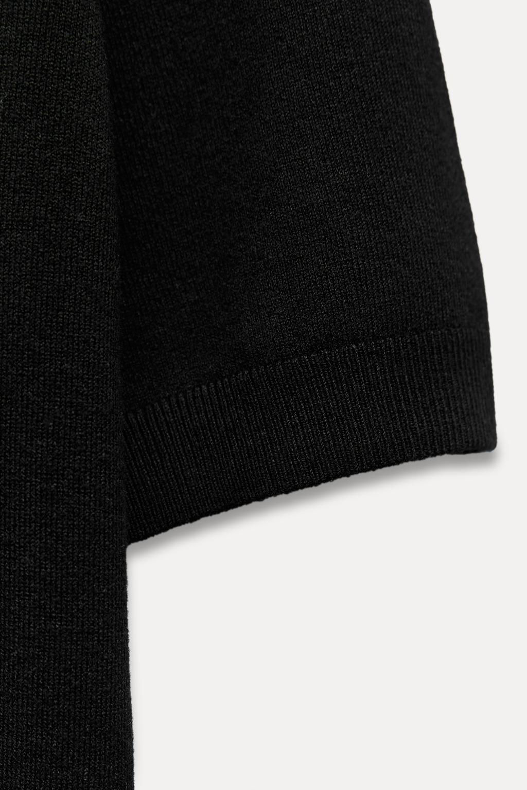 BASIC PLAIN KNIT TOP WITH SHORT SLEEVES - Zara фото 23