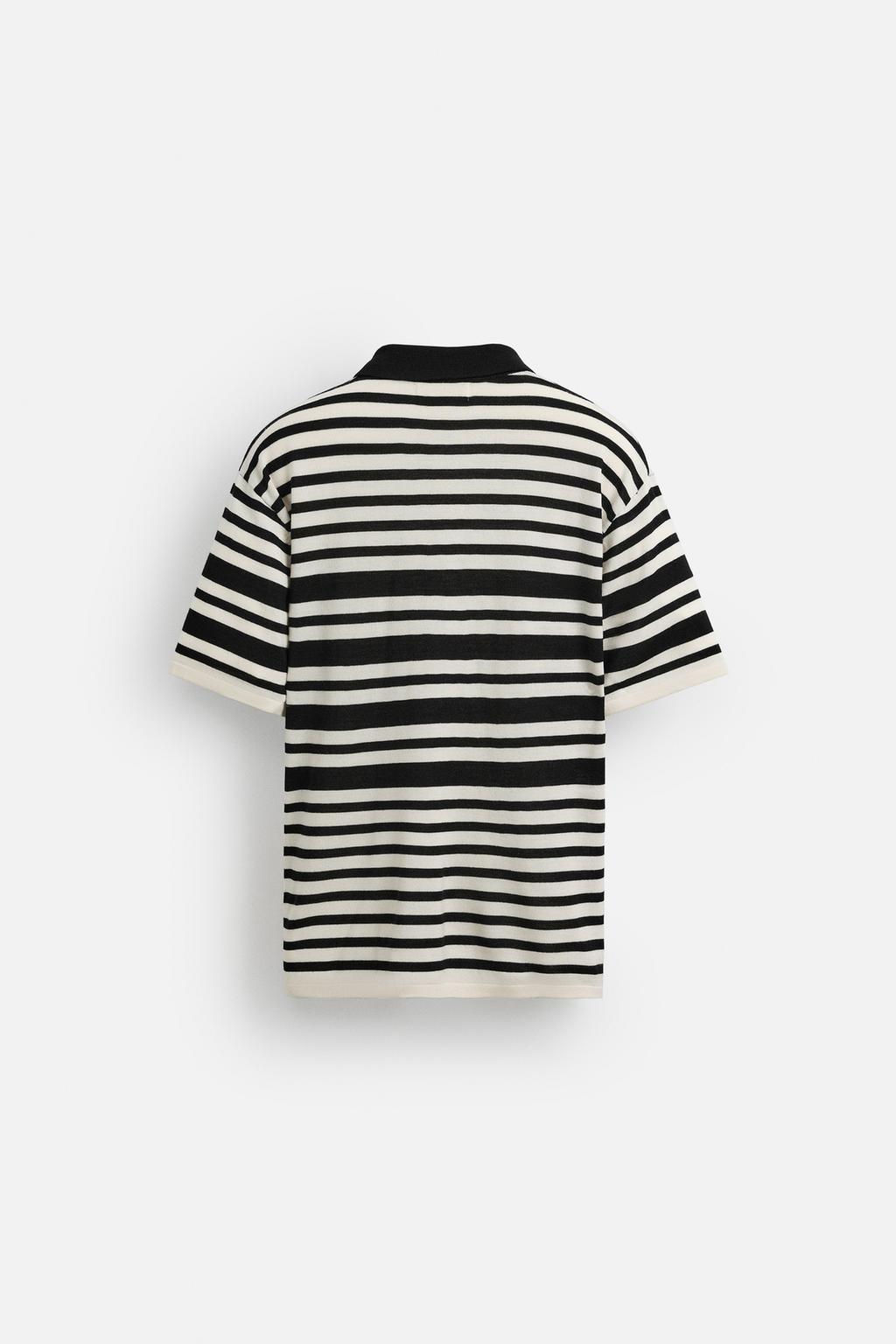 STRIPED KNIT LIMITED EDITION POLO SHIRT - Zara фото 8