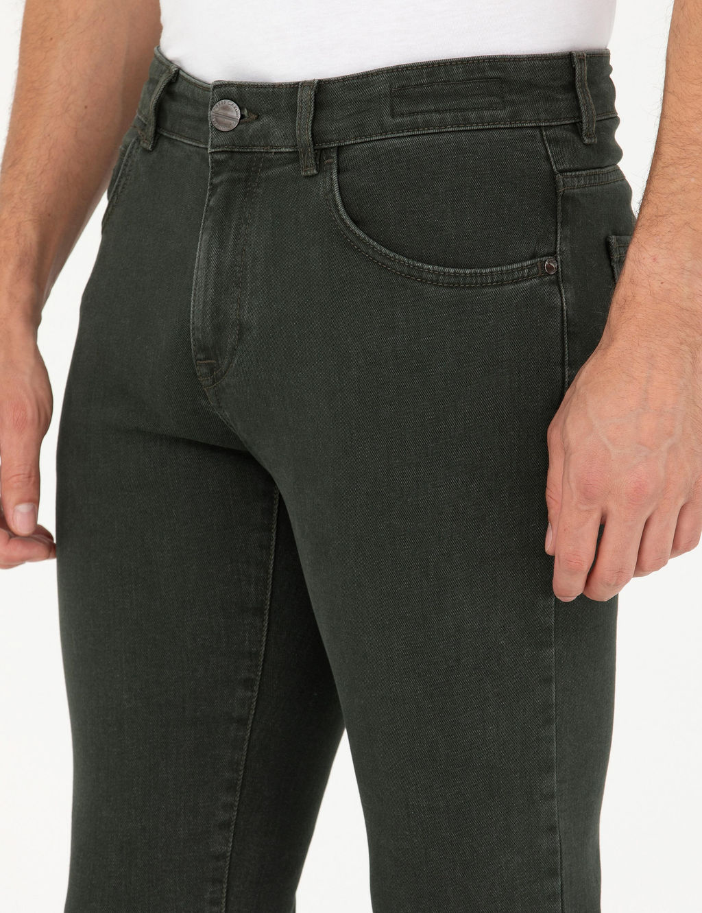 Ye_il Slim Fit Jean Pantolon